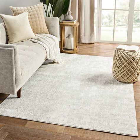 Muted Colour, Living Vintage, Light Grey Rug, Jaipur Living, Cream Area Rug, Solid Rugs, Light Grey Area Rug, Rug Direct, Rug White