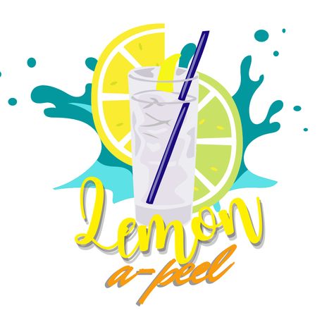 Logo name is Lemon-A-Peel which for a business selling lemon juices and drinks. The theme is funky, fresh, colorful and simple. Ideas De Logos, Logo Name, Logo Collection, A Business, Lemonade, Lemon, Drinks, ? Logo, Color