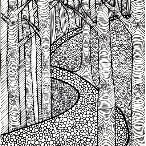 Zentangle Art Ideas Creative, Zentagle Drawing Ideas, Nature Doodles, Line Art Lesson, Ocean Waves Painting, Zen Doodle Patterns, Zen Doodle Art, Doodle Art Drawing, Scratch Art