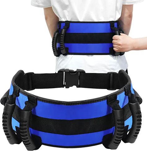 Amazon.com: YHK Gait Belt with 6 Handles Adjustable Medical Care Safety Gait Assist Device for Elderly, Handicapped, Patient Care Supports 500 lbs Transfer Belt with Quick Release Buckle : Health & Household Gait Belts, Gait Belt, Thigh Straps, Adult Bibs, Quick Release Buckle, Caregiver, Physical Therapy, Quick Release, Woven Fabric