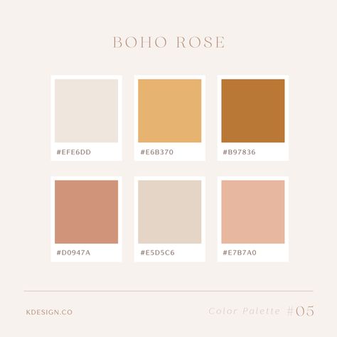 Boho Rose Feminine Color Palette with Hexcodes Hex Color Palette, Desert Colors, Color Schemes Colour Palettes, Brand Color Palette, Color Palate, Design Seeds, Color Palette Design, Colour Board, 로고 디자인