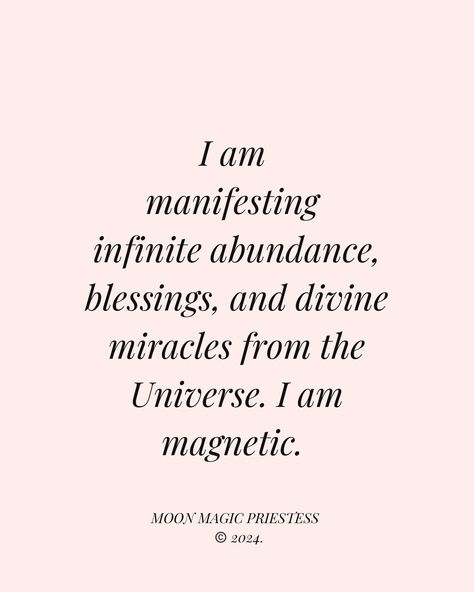 ✨🦋✨999 ✨🦋✨ Affirm: I am manifesting infinite abundance, blessings, and divine miracles from the Universe. I am magnetic. You must believe it to receive it. You hold the power to manifest your wildest dreams and soul desires. 🤍 @moonmagicpriestess #moonmagicpriestess #999 #manifesting #manifestingabundance #blessings #miracles #universe #mangnetic Original quotes and writings by MMP 🦋 @moonmagicpriestess Copyright ©️ 2024. All rights reserved. Credit author when reposting. Ask Believe Receive Quotes, Power Of Manifestation Quotes, Birthday Affirmations For Self, I Am Grateful Affirmations, Author Affirmations, Miracles Affirmations, Grateful Manifestation, Universe Blessings, Birthday Affirmations