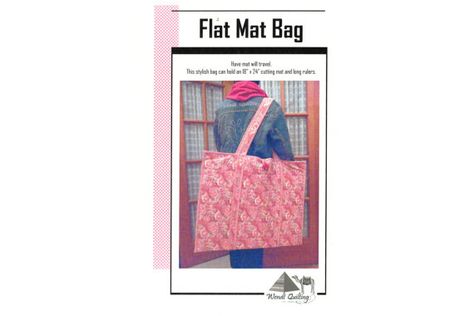 Flat Mat Bag Tote Quilt Pattern by Wendt by NaturalComfortsShop, $8.00 Gym Bag Diy, Quilters Bag, Quilting Blogs, Flat Pattern, Quilting Board, Quilt Magazine, Mat Bag, Quilting Rulers, Book Quilt