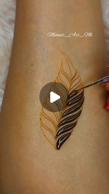 Mehndi Leaf Design, Leave Mehndi Design, Leaf Henna Design, Thick Mehndi Designs, Leaves Mehndi Design, Leaf Mehndi Design, Leave Design, Henna Leaves, Mahendi Designs