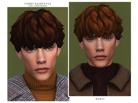 The Sims Resource - Corry Hairstyle Sims 4 Curly Hair Male, Fluffy Short Hair, Sims 4 Cc Male, Hair Sims 4 Cc, Sims 4 Curly Hair, Sims 4 Hair Male, Edgars Haircut, Medieval Hairstyles, Mod Hair