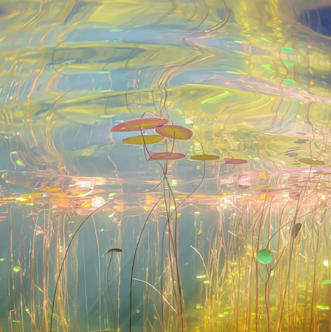 Water Lily Pond Monet, Underwater Flowers, Water Lily Pond, Monet Water Lilies, Monet Art, Underwater Lights, Ocean Scenes, Nature Water, Lily Pond