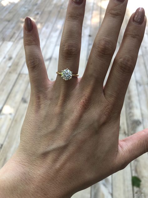 3.5ct Round Engagement Ring, Six Prong Round Solitaire Engagement Ring, 6 Prong Diamond Engagement Ring, Round Engagement Rings 2 Carat, 2carat Engagement Rings Round, 6 Prong Round Gold Engagement Ring, Yellow Gold Solitaire Engagement Rings, Big Engagement Rings Round, 2 Ct Round Engagement Ring 6 Prong