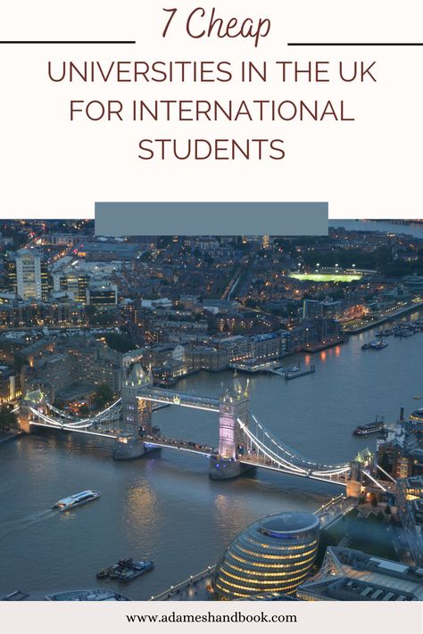 Studying in the UK can be a dream for many students, but the high tuition fees and living costs can make it difficult for international students to pursue their education in the UK. But if I can come and do it, then you all can for sure. All you need to do is make some financial adjustments. In fact, there are still many affordable universities in the UK that offer quality education at a lower cost. In this blog, we’ll explore 7 cheap universities in the UK for international students. Study In England, Study Abroad Scholarships, Uk University, Usa University, Us Universities, Uk Education, International University, Uk Universities, Quality Education