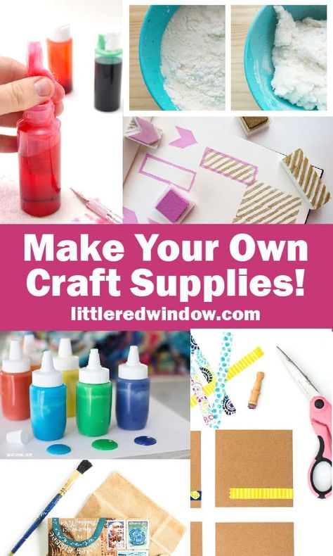 Make Your Own Craft Supplies via @redwindowcrafts Diy Chalk Paint Recipe, Diy Techniques And Supplies, Homemade Paint, Diy Bird Bath, Diy Pencil, Homemade Art, Work Diy, Diy Mothers Day Gifts, Crafts To Make And Sell