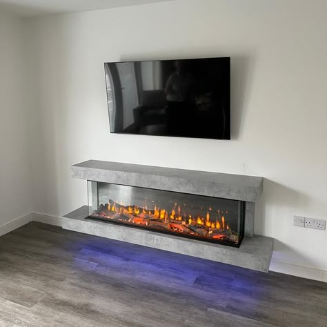 🔥 Installation of our Arbroath Suite - a brilliant 3-sided electric fire encased in a floating surround. Our electric fires feature various customisations for flame effects, colours, dimmable options, firebed lighting, additional area lighting and more 🔥 View in person and discover hundreds of fireplaces and mediawalls on live display in our huge showroom. Open 7 days a week! OUR SHOWROOM ✅ See before you buy ✅ Huge brick-and-mortar showroom ✅ 400+ fires and 60+ mediawalls on live display ✅... Floating Electric Fireplace, Electric Fire Suites, Electric Fire, Area Lighting, Electric Fires, Fire Features, Media Wall, On Live, Tv Cabinet