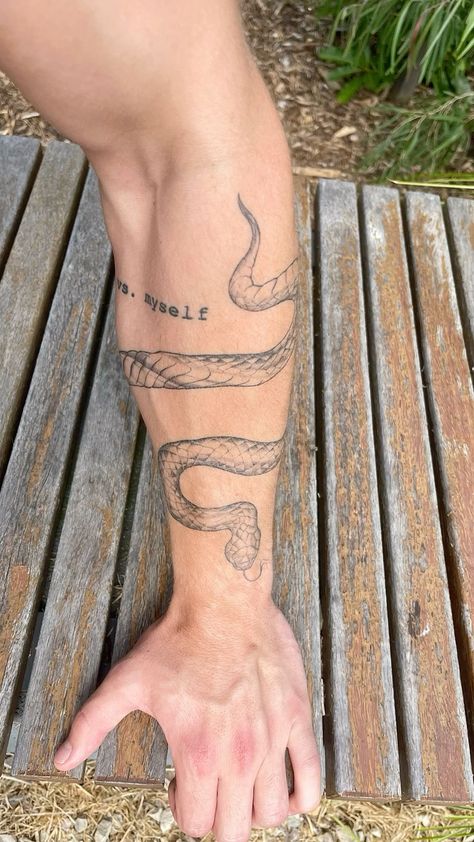 Guy Snake Tattoo, Rainbow Serpent Tattoo, Man Snake Tattoo, Forearm Tattoos Mens, Wraparound Snake Tattoo, Forearm Snake Tattoos Men, Men Plant Tattoo, Tattoo Ideas Male Forearm, Wrap Around Tattoo Men