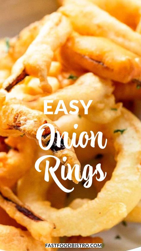 Onion Rings From Scratch Onion Rings Homemade, Onion Rings Batter Recipe, Easy Onion Rings, Batter Onion Rings, Onion Rings Recipe Easy, Onion Ring Batter, Battered Onion Rings, Crispy Onion Rings, Homemade Onion Rings