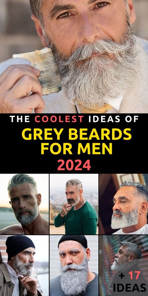 Elevate your grooming game in 2024 with The Refined Edge: Grey Beards for Men 2024. Explore a wide range of grey beard styles suitable for older individuals, bearded men, and even those with bald heads. Dive into the world of grey beards and find inspiration, including unique options for black men. Embrace the timeless allure of grey beards and redefine your look this year. Grey Beard Bald Head, Grey Beard Styles For Men, Salt And Pepper Beards, Gray Beards Older Man, Gray Beard Styles, Beard Styles For Older Men, Beards For Men, Beard Styles For Bald Men, Grey Bearded Men