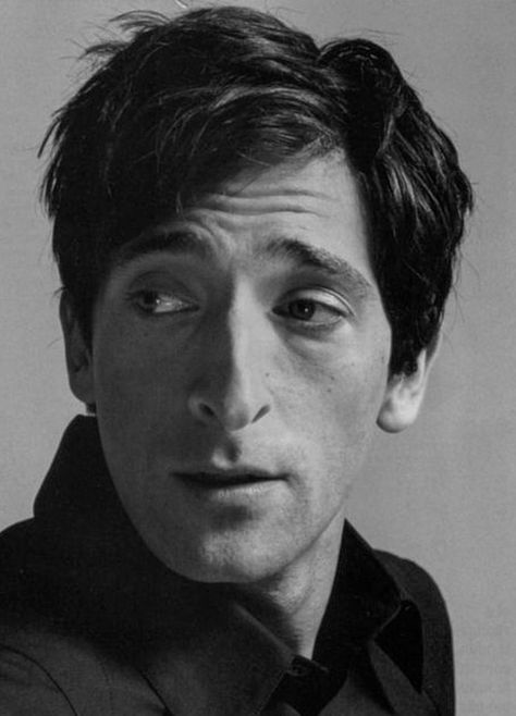 Adrien Brody, White Photo, Look On, A Man, Black And White, White, Black