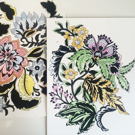 Fun motifs from today Moleskine, Textile Prints, Figure Drawing, Artist Inspiration, Fashion Prints, Block Print, Flower Arrangements, Print Patterns, Instagram Post