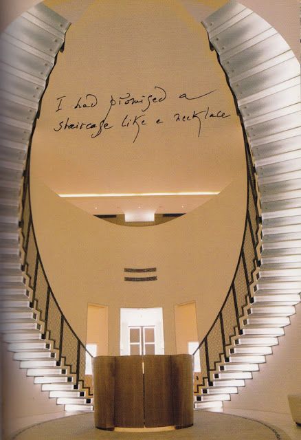 Gildo Pasto Center, Monaco Andree Putman, Sign Board Design, Design Publication, Internal Courtyard, Stair Handrail, Interior Stairs, Stairway To Heaven, Interior Design Art, Interior Garden