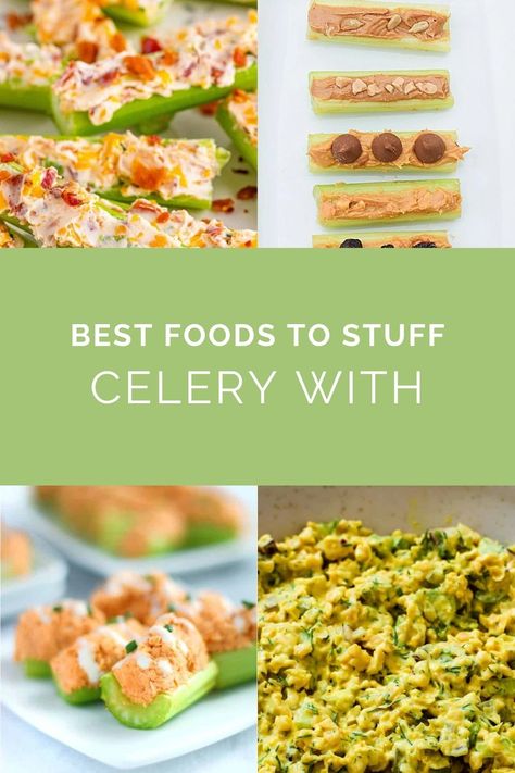 Find all the best ideas on how to enjoy celery as a perfect and healthy snack! Go beyond ants on a log or peanut butter in your celery with these quick homemade recipes. Celery Peanut Butter, Celery Snacks, Ants On A Log, Celery Smoothie, Celery Recipes, Peanut Butter Snacks, Dairy Free Snacks, Snacks To Make, Veggie Tray