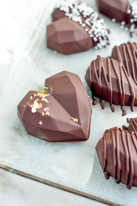 Chocolate Molds Ideas Valentines, Heart Chocolate Mold Ideas, Homemade Chocolates In Molds, Valentines Chocolate Ideas, Heart Mold Ideas, Candy Molds Ideas, Chocolate Molds Ideas, Valentines Day Treats To Sell, Homemade Reeses Cups