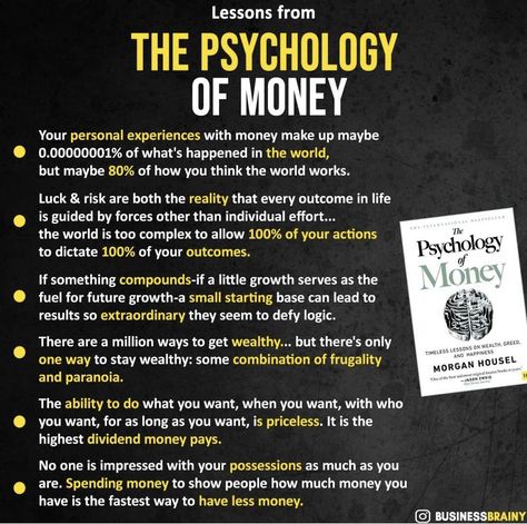 Growth Mindset Book, Entrepreneurship Books, Psychology Of Money, Best Self Help Books, Money Strategy, Business Inspiration Quotes, Self Development Books, Money Management Advice, Money Saving Strategies