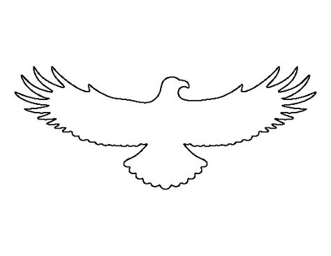 Flying eagle pattern. Use the printable outline for crafts, creating stencils, scrapbooking, and more. Free PDF template to download and print at http://patternuniverse.com/download/flying-eagle-pattern/ Eagle Template, Eagle Outline, Eagle Pattern, Ice Carving, Animal Outline, Bird Template, Eagle Drawing, Native Beading Patterns, Eagle Pictures