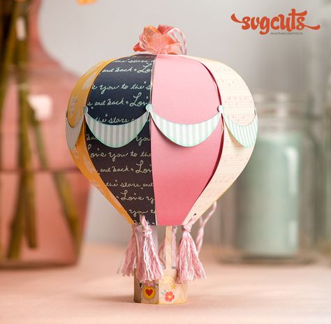 Valentine's Day Sweets, Hot Air Balloon Craft, Diy Hot Air Balloons, Nature Christmas, Spiritual Travel, Balloon Crafts, Garden Birthday, Easter Design, Silhouette Studio Designer Edition