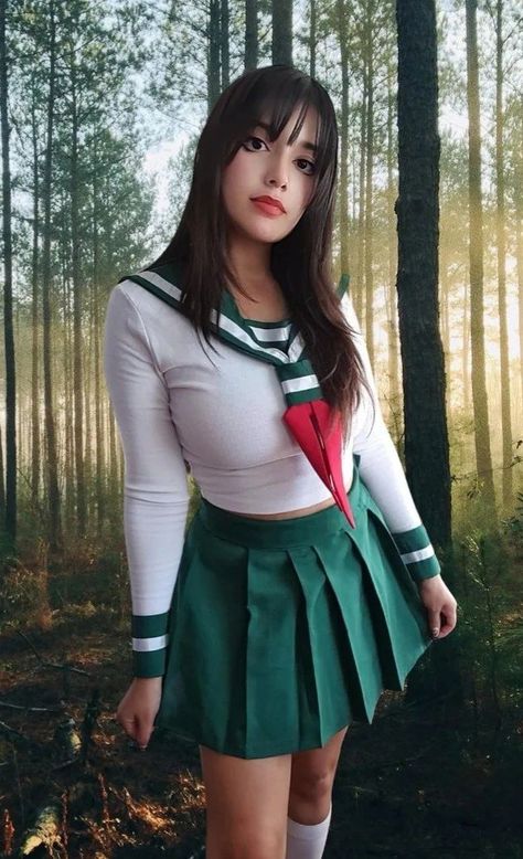 Romina.c30 Kagome Costume, Kagome Cosplay, Inuyasha Cosplay, Kagome Higurashi, Inuyasha, Diy Costumes, Chile, Halloween, Quick Saves