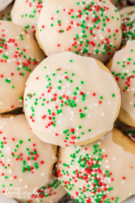 Italian Ricotta Cookies Recipe Recipe Ricotta, Ricotta Cookies Recipe, Christmas Desert, My Heavenly Recipes, Italian Ricotta Cookies, Fruit Salad With Pudding, Heavenly Recipes, Ricotta Cookies, Italian Christmas Cookies