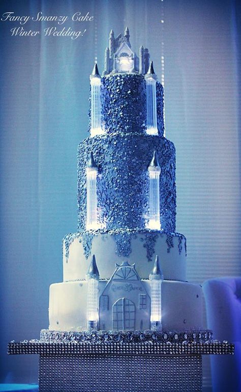 Winter land wedding cake Magical Wedding Theme Fairytale Winter Wonderland, Winter Wonderland Quinceanera Theme Cake, Frozen Wedding Cake, Elsa Quinceanera Theme, Winter Wonderland Sweet 16 Cake, Wedding Cake Winter Wonderland, Winter Wonderland Cakes, Winter Wonderland Cake Ideas, Winter Wonderland Wedding Cake