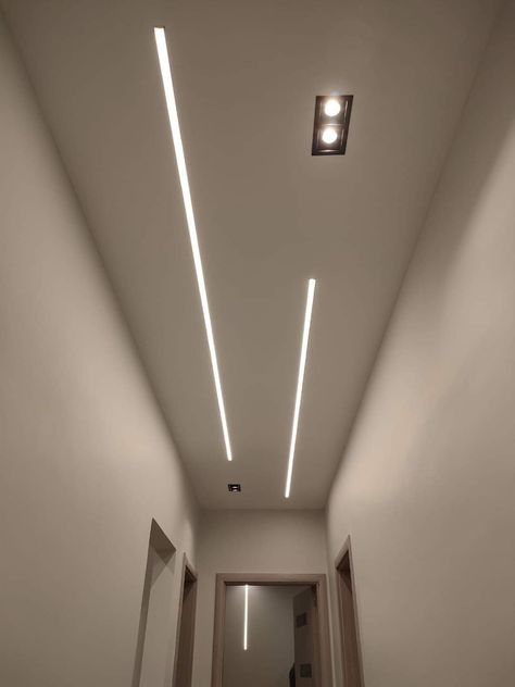 Led Profile Plafond, Led Profile Lighting Design, Led Profile Lighting Design Ceiling, Profile Lighting Ceilings, Profile Light Design, Profile Light Ceiling Design, Buddha Wall Decor, Small Office Design Interior, Gypsum Ceiling Design