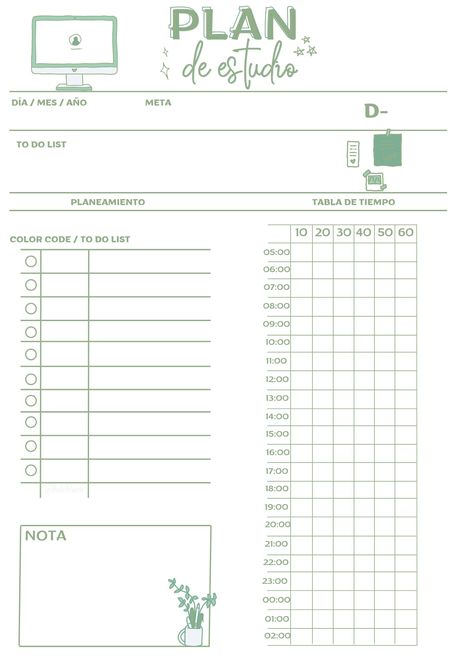 Planner Diario, Study Planner Printable, Study Mode, Time Management Techniques, Functional Planner, Bulletin Journal Ideas, Page Layouts, Daily Planning, School Planner