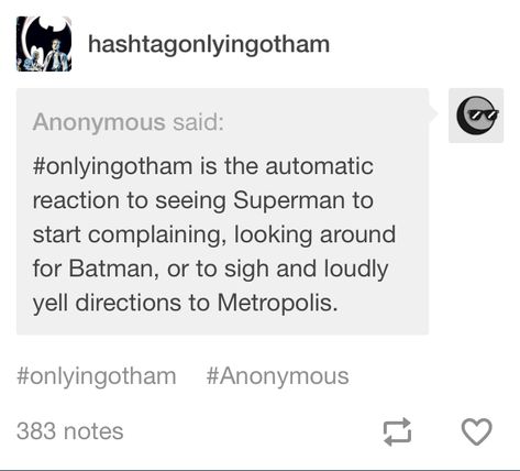 #onlyingotham superman in Gotham Only In Gotham, Funny Batman, Batfamily Funny, Wayne Family, Batman Stuff, Univers Dc, Batman Funny, Im Batman, Batman Universe