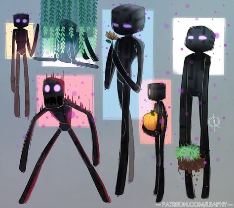 Minecraft Creeper Human, Minecraft Enderman Art, Enderman Oc, Enderman Fanart, Minecraft Enderman, Minecraft Comics, Minecraft Drawings, Minecraft Anime, Skin Minecraft