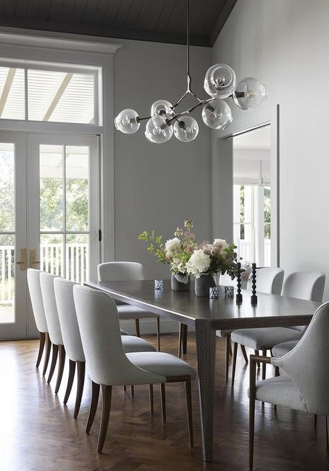 Brown Dining Room, Dining Table Design Modern, Grey Dining Room, Dining Room Contemporary, Dining Room Makeover, Grey Dining, Contemporary Dining Room, Dining Table Design, Modern Dining Table