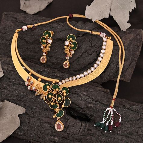 Visit Sumangalam Gold Jewellery Store in Jaipur for unique & antique Jewellery for bride.

☎️Call us or whatsapp us on: 8279062000

Create a traditional look this wedding season with this gorgeous fusion necklace and the astounding earrings. 
Perfect Jewellery for Bride in this wedding season..

#buygoldnecklaceset #goldfusionnecklaceset #antiquedesign #bridaljewellery #stunninglook #exclusivecollection #jewelleryforanyoccassion #sumangalamjewellersinjaipur #jewellerystoreinjaipur Jewellery For Bride, Beautiful Wedding Jewelry, Gold Bridal Necklace, Antique Necklaces Design, New Gold Jewellery Designs, Gold Earrings Models, Antique Gold Jewelry Indian, Fancy Jewelry Necklace, Modern Gold Jewelry