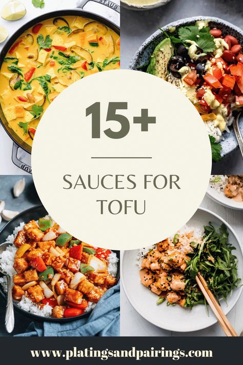 15+ BEST Dipping Sauces for Tofu (Easy Recipes!) - Platings + Pairings Tofu Sauce Recipe, Sauce For Tofu, Best Dipping Sauces, Tofu And Rice, Spicy Sauces, Keto Sauce, Vegan Dressings, Creamy Sauces, Tofu Sauce