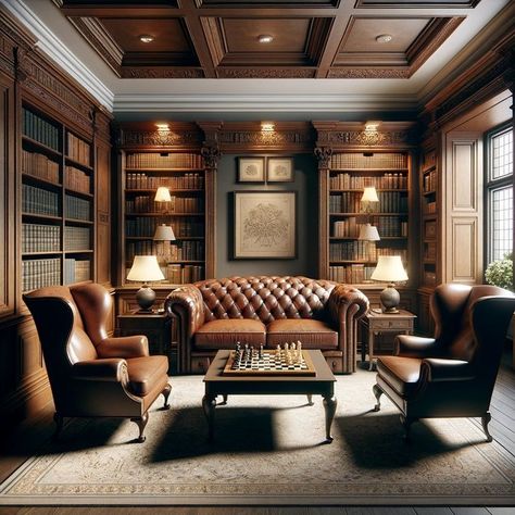 Home Library Rooms, Study Room Design, Timeless Interiors, Home Library Design, Studio Foto, Casa Container, Timeless Decor, Home Libraries, Office Interior Design