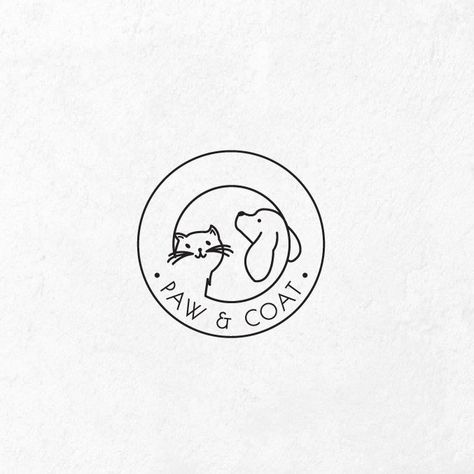 Logo For Instagram Highlights, Paw Logo Design, Dog Paw Logo, Logo For Instagram, Dog And Cat Logo, Dog Logos, For Instagram Highlights, Pet Shop Logo, Pet Branding