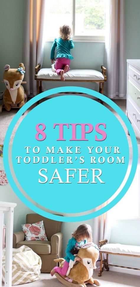 8 Tips To Make Your Toddler's Room Safer - 8 Tips To Make Your Toddler's Room Safer - Simple tips and steps to safety proof or babyproof your home for infant and toddlers. #ad #CordlessForKids #ic New Mom Tips, Toddler Proofing, Toddler Hacks, Parent Tips, Toddler Wearing, Mom Life Hacks, Sleep Tips, Toddler Rooms, Parenting 101