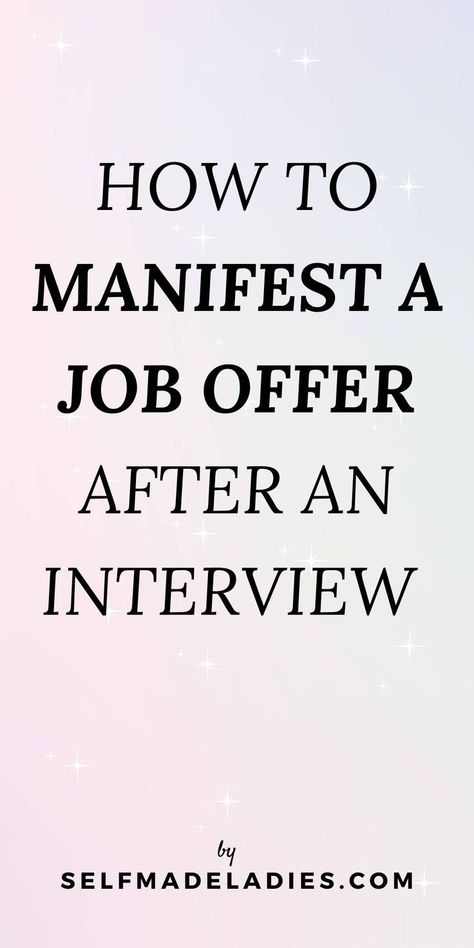 Pinterest graphic with title: How to Manifest a Job Offer After an Interview Manifest A Job, Dream Job Quotes, Job Goals, Author Dreams, I Got The Job, Quotes Dream, Job Quotes, Natural Sleep Remedies, Cold Home Remedies