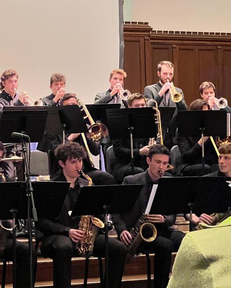 Spring Swing Jazz concert at WPI tonight 🎺🎷🎹🥁🎶 All the bands sounded terrific!! ❤️ @chasecarstensen_ @bbqbattle Jazz Band Aesthetic, Fall Moodboard, Band Aesthetic, Jazz Concert, Night School, Concert Band, Jazz Band, Vision Board, High School