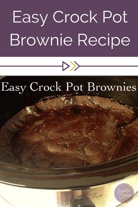 Easy Crock Pot Brownie Recipe Pinterest Pot Brownie Recipe, Crock Pot Brownies, Pot Brownies, Easy Brownie Recipe, Crockpot Desserts, Pot Brownie, Easy Brownie, How To Make Brownies, Crock Pot Desserts