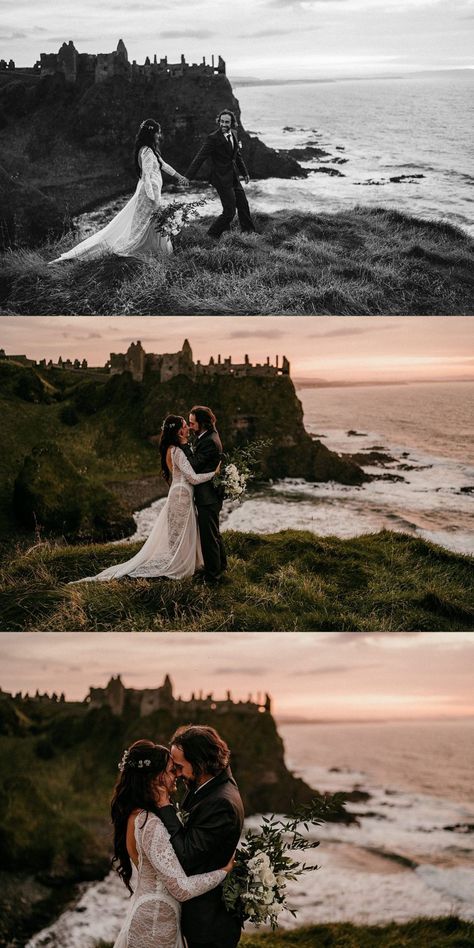 Moody Vow Renewal, Ireland Vow Renewal, Vow Renewal Elopement Ideas, Vow Renewal Scotland, 10 Year Vow Renewal Photoshoot, Goblin Wedding, 10 Year Vow Renewal Ideas, Ireland Photoshoot, Edinburgh Elopement