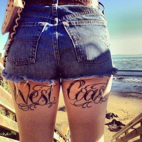 West Coast! West Coast Tattoo, Coast Tattoo, Tattoos Nature, Tattoos Male, Male Tattoos, Tattoos Female, Girls Tattoos, Tattoos Arm, Female Tattoos