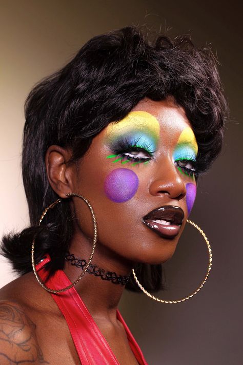 80s Club, Avant Garde Makeup, Drag Makeup, Queen Makeup, Creative Eye Makeup, Kids Makeup, Eye Makeup Art, Photo Makeup, A Beast