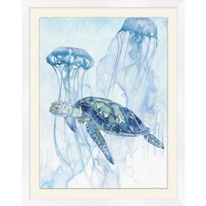 Sea Turtle Tides Watercolor Sea Turtle, White Wood Texture, Wall Decor Hobby Lobby, Wendover Art, Wendover Art Group, Coastal Colors, Mdf Frame, Artist Gallery, Coastal Art