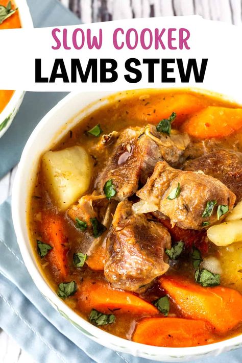 Lamb Stew Crockpot Slow Cooker, Diced Lamb Recipes Slow Cooker, Lamb Stew Recipes Crockpot, Lamb Stew Meat Recipes Crock Pot, Crock Pot Lamb Stew, Crockpot Lamb Stew, Slow Cooker Lamb Stew, Lamb Stew Recipes Slow Cooker, Lamb Crockpot Recipes