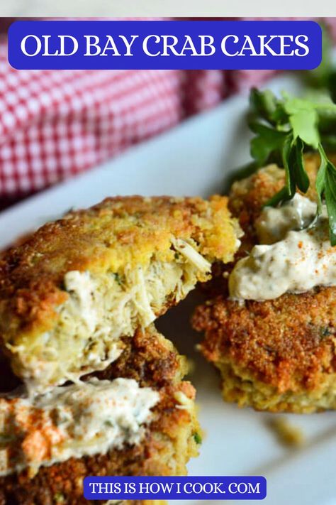 A Maryland Old Bay Crab Cakes recipe is a traditional East Coast crab cake. And they are totally delish in every way with very little filler! Just crab! #marylandcrabcakesrecipeoldbayseasoning #easyoldbaycrabcakes #authenticcrabcakes #crabcakesrecipeoldbay #crabcakesrecipes #oldbaycrabcakeswithpanko Original Old Bay Crab Cakes, Broiled Crab Cakes Recipe, Cheddar Bay Crab Cakes, Crab Cakes Recipe Easy, Clam Cakes Recipe, Southern Crab Cakes, Broiled Crab Cakes, Crab Cake Recipe Easy, Crab Cakes Recipe Best