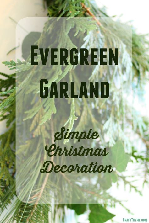 Teardrop Garland, Evergreen Garland, Garland For Christmas, How To Make Garland, Fresh Garlands, Diy Christmas Garland, Christmas Decorations Garland, Artificial Garland, Simple Christmas Decor