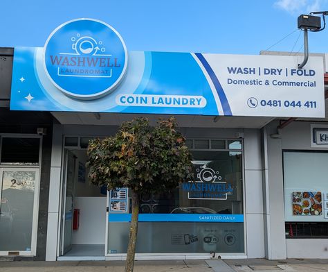 We're shining bright with our brand new signage! ✨  Come see our fresh look at WashWell Laundromat and experience the cleanest, most convenient laundry day in town! #WashWellLaundromat #NewLook #CleanClothesHappyLife Coin Laundry, Laundry Day, Fresh Look, Cleaning Clothes, Happy Life, Look At, Brand New