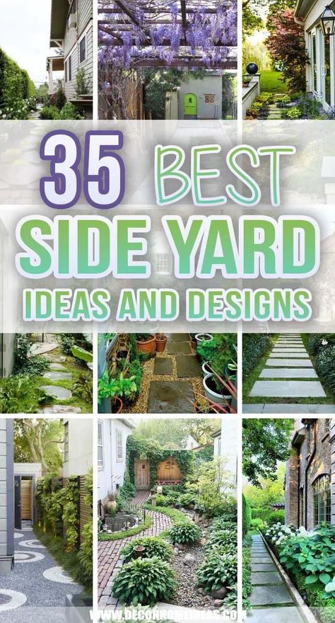 Side Yard Ideas, Narrow Garden, Small Yard Landscaping, Side Yard Landscaping, Front Garden Landscape, Garden Wallpaper, Side Garden, Garden Yard Ideas, Front Yard Garden